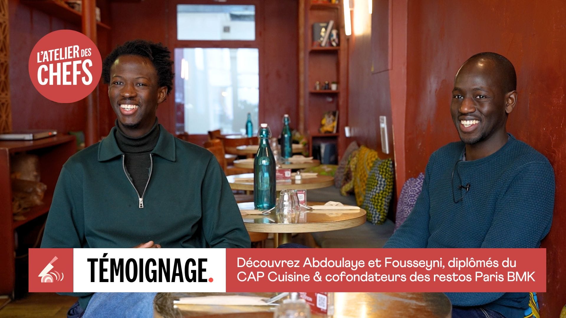 Découvrez Abdoulaye et Fousseyni, diplômés du CAP Cuisine